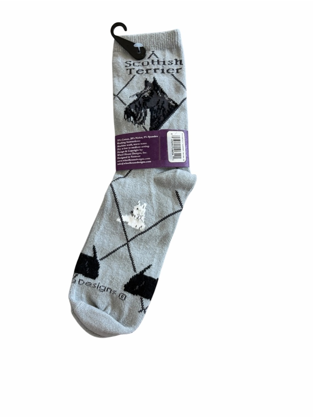 Scottish Terrier Crew Novelty Socks Size 9-11 - Picture 5 of 6